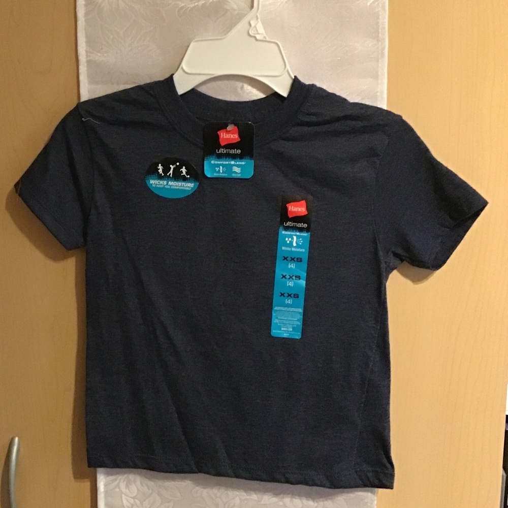 NWT Boys Hanes Ultimate denim color tshirt